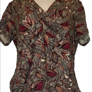 St. John’s Bay Women’s Floral Print Tee Size 2X